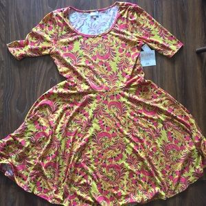 SOLD Lularoe 2XL Nicole Dress paisley floral